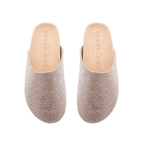 Size 6 Rhinestone Embellished Glam Mule Slides - Picture 7 of 10